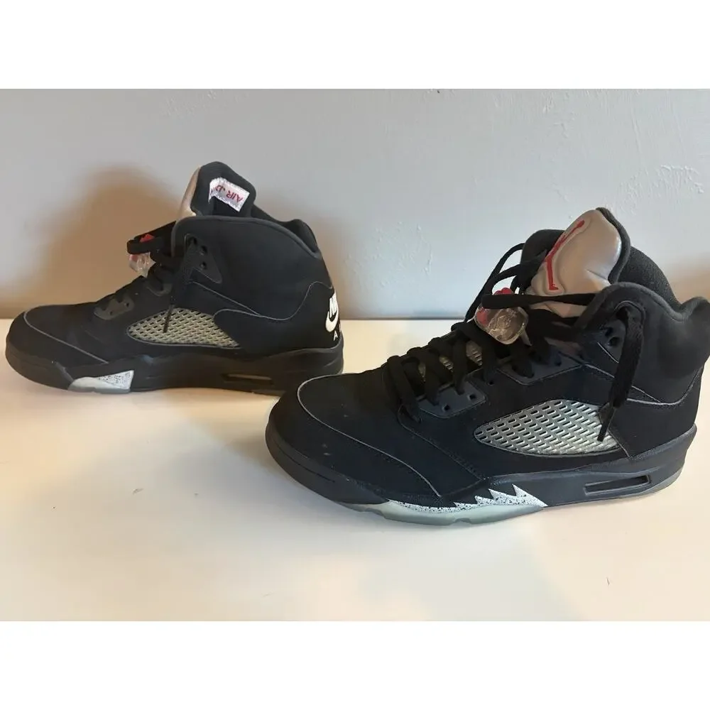 Jordan Air Jordan 5 Retro OG Metallic Silver Men 845035-003 Size 9 No Box (0063)